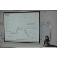 演講日期：100年11月28日（一）
演講題目：功能性固態材料之開發； 基理探討及技術應用
                Design of Functional Molecules Suited for Recognition; Fundamental and Applications
演講地點：科學館S107
聘請人員：東吳大學化學系 何美霖教授

