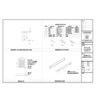 A-63鋼製櫃體配件詳圖,鋼製實驗桌架材料規格表